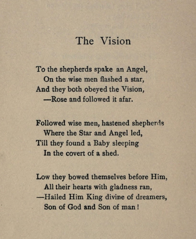 Christmas Songs & Carols 1908 The Vision Canvas Art - Agnes H Begbie (18 x 24)