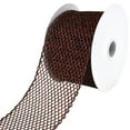 thumbnail image 1 of Christmas Sparkling Glitter Netting Wired Ribbon, 2-1/2-Inch, 10-Yard - Burgundy, 1 of 1