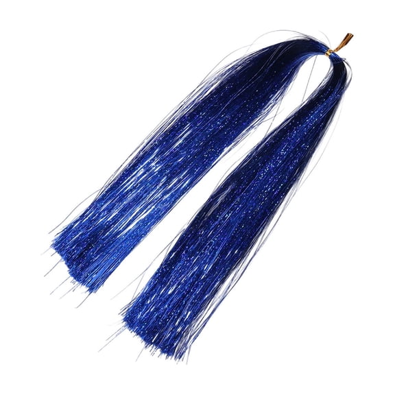 Christmas Sparkling Icicle Tinsel Strands,Plastic Laser Wire Decor for Tree,Wreath,Party and Handmade Craft Displays(Blue 18.50*1.97in)