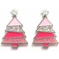 thumbnail image 1 of Christmas Sparkling Tree Drop Dangle Colorful Acrylic Earrings Glitter Stars Xmas Party Accessory Holiday Festival Statement Cute Sweet Jewelry Gifts for Women, 1 of 3