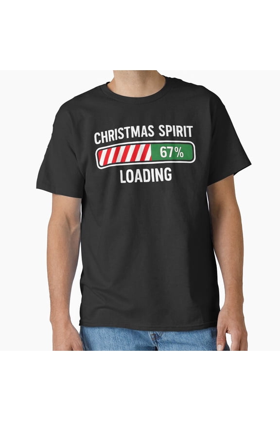 Christmas Spirit Loading 67 Meme Boys Kids Gen Z Alpha Slang Unisex T-Shirt, for men & women, up to size 5XL