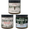 thumbnail image 1 of Christmas Spirit, Mistletoe, Frosted Fir 3 Pack Winter Candles |Arctic Wicks Coconut Beeswax Candles | 16oz Double Wick Amber Jar | Farmhouse Candles Non-Toxic Clean Burn 100% USDA Certified Biobased, 1 of 9