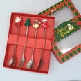 thumbnail image 1 of Christmas Spoon Fork Set Festive Holiday Tableware Dinnerware Gift Box Christmas Kitchen Dining Party Decor Utensil Set, 1 of 7