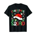thumbnail image 1 of Christmas Squad Family Group Matching Christmas Pajama Party T-Shirt Black Tee, 1 of 5