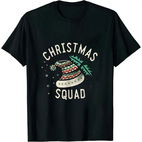 Christmas Squad Family Group Matching Christmas Pajama Party T-Shirt