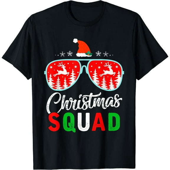 Christmas Squad Family Group Matching Christmas Pajama Party T-Shirt