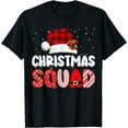 thumbnail image 1 of Christmas Squad Family Group Matching Red Plaid Santa T-Shirt, 1 of 3