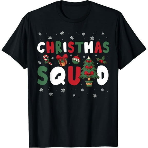 Christmas Squad Family Reunion Party 2025 Cousin Crew T-Shirt