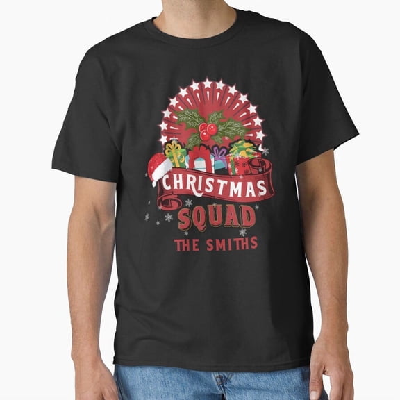 Christmas Squad Family The Smiths Retro Holiday Matching Unisex T-Shirt, up to size 5XL