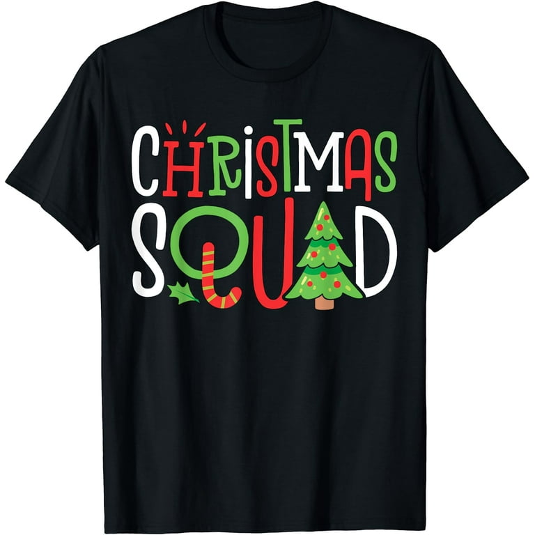 Christmas Squad Funny Xmas Tree Family Matching Pajamas Boys T-Shirt Christmas Squad Funny Xmas Tree Family Matching Pajamas Boys T-Shirt