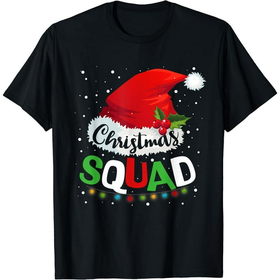 Christmas Squad Pajamas Funny Matching Family Xmas T-Shirt
