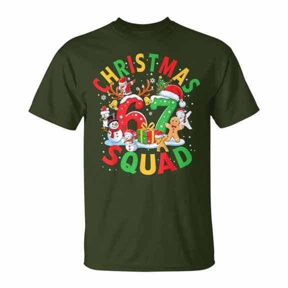Christmas Squad Santa Dabbing Elf 67 Meme Women TShirt