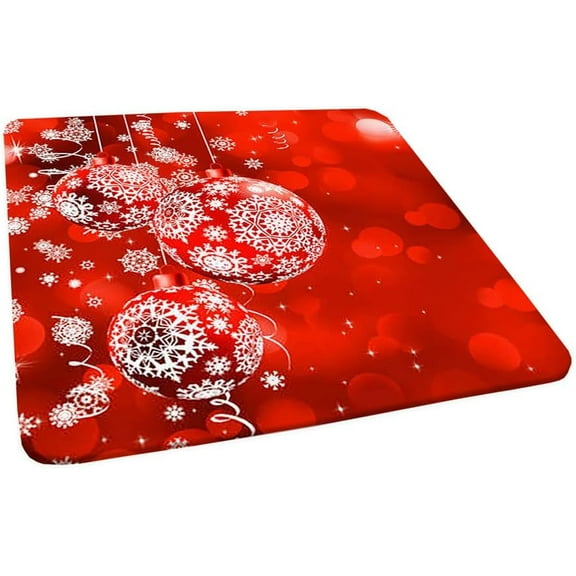 Christmas Square Fitted Tablecloth, Christmas Style Print, Elastic Edge, Can Wipe Indoor/Outdoor Dining Table Cover, Fit for 32"x32" Square Table