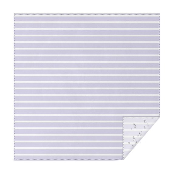 Christmas Square Tablecloth 42x42 Inch – Waterproof Polyester Printed Table Cover, Wrinkle Resistant & Washable for Kitchen Dining Picnic Party Decor, Single-v4-15, White