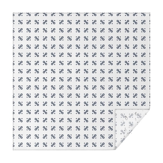 Christmas Square Tablecloth 42x42 Inch – Waterproof Polyester Printed Table Cover, Wrinkle Resistant & Washable for Kitchen Dining Picnic Party Decor, Single-v4-15, White