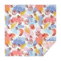 Christmas Square Tablecloth 42x42 Inch – Waterproof Polyester Printed Table Cover, Wrinkle Resistant & Washable for Kitchen Dining Picnic Party Decor, Single-v4-15, White