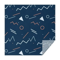 Christmas Square Tablecloth 42x42 Inch – Waterproof Polyester Printed Table Cover, Wrinkle Resistant & Washable for Kitchen Dining Picnic Party Decor, Single-v4-15, White