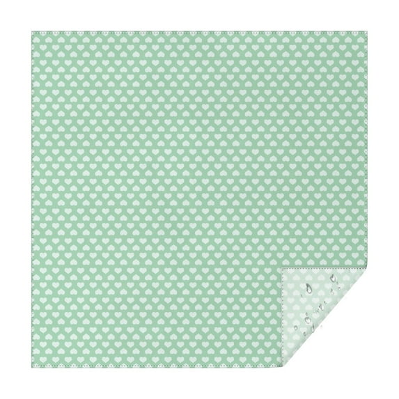 Christmas Square Tablecloth 52x52 Inch – Waterproof Polyester Printed Table Cover, Wrinkle Resistant & Washable for Kitchen Dining Picnic Party Decor, Single-v4-15, White