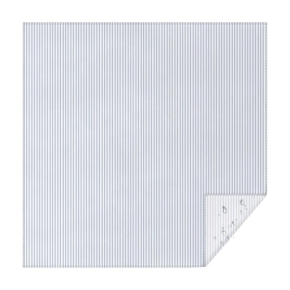 Christmas Square Tablecloth 52x52 Inch – Waterproof Polyester Printed Table Cover, Wrinkle Resistant & Washable for Kitchen Dining Picnic Party Decor, Single-v4-15, White