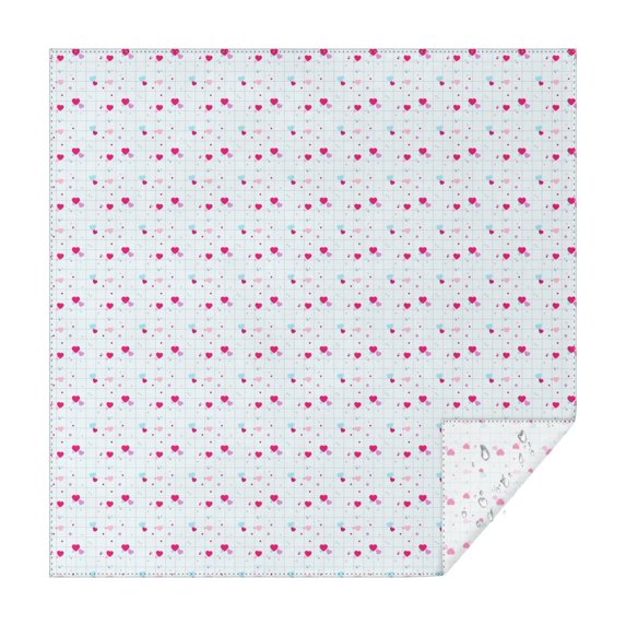 Christmas Square Tablecloth 52x52 Inch – Waterproof Polyester Printed Table Cover, Wrinkle Resistant & Washable for Kitchen Dining Picnic Party Decor, Single-v4-15, White