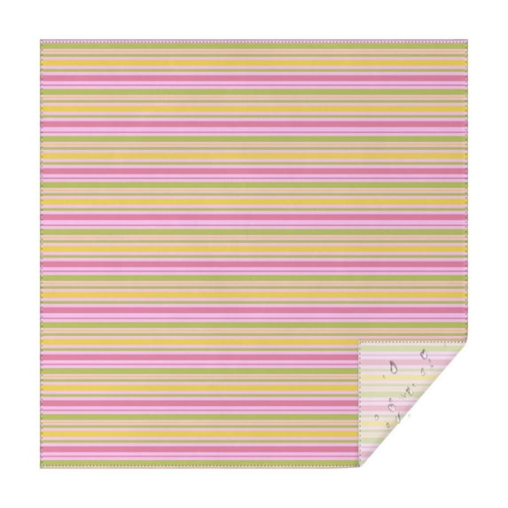 Christmas Square Tablecloth 52x52 Inch – Waterproof Polyester Printed Table Cover, Wrinkle Resistant & Washable for Kitchen Dining Picnic Party Decor, Single-v4-15, White