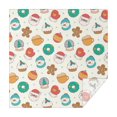 thumbnail image 1 of Christmas Square Tablecloth 52x52 Inch – Waterproof Polyester Printed Table Cover, Wrinkle Resistant & Washable for Kitchen Dining Picnic Party Decor, Single-v4-15, White, 1 of 6