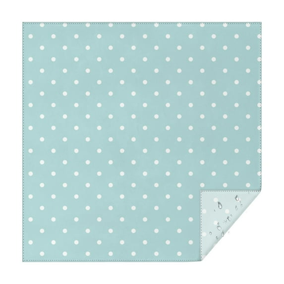 Christmas Square Tablecloth 60x60 Inch – Waterproof Polyester Printed Table Cover, Wrinkle Resistant & Washable for Kitchen Dining Picnic Party Decor, Single-v4-13, White