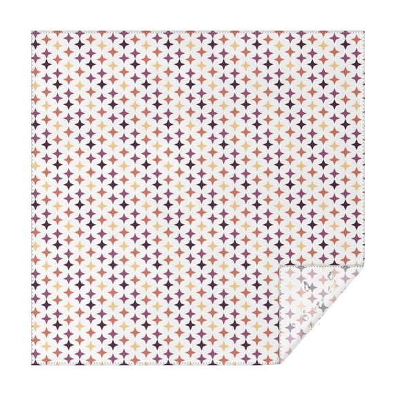 Christmas Square Tablecloth 60x60 Inch – Waterproof Polyester Printed Table Cover, Wrinkle Resistant & Washable for Kitchen Dining Picnic Party Decor, Single-v4-13, White