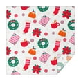 thumbnail image 1 of Christmas Square Tablecloth 60x60 Inch – Waterproof Polyester Printed Table Cover, Wrinkle Resistant & Washable for Kitchen Dining Picnic Party Decor, Single-v4-13, White, 1 of 6