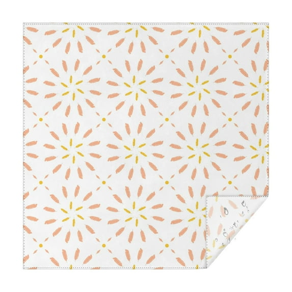 Christmas Square Tablecloth 60x60 Inch – Waterproof Polyester Printed Table Cover, Wrinkle Resistant & Washable for Kitchen Dining Picnic Party Decor, Single-v4-13, White