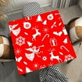 thumbnail image 1 of Christmas Square Tablecloth, Merry Christmas Happy New Year, with Elastic Edge Design, Waterproof and Washable Table Cover, Fitted for 32"x32" Square Table, Style 15, 1 of 4
