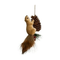 Christmas Squirrel Decoration Christmas Tree Pendant Party Decoration Cute Hairy Decorations,Festive Holiday Decor for Xmas Tree, Home Party Decoration
