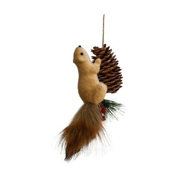 Christmas Squirrel Decoration Christmas Tree Pendant Party Decoration Cute Hairy Decorations,Festive Holiday Decor for Xmas Tree, Home Party Decoration