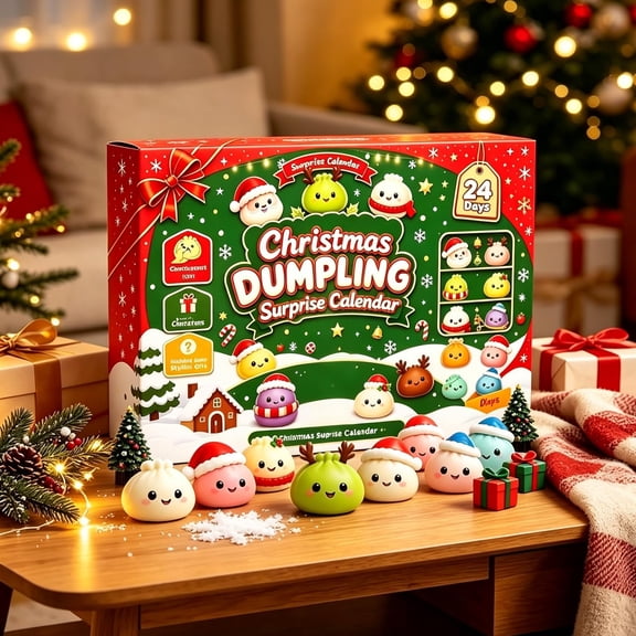 Christmas Squishies Advent Calendar 2026, 24-Day Countdown for Adults