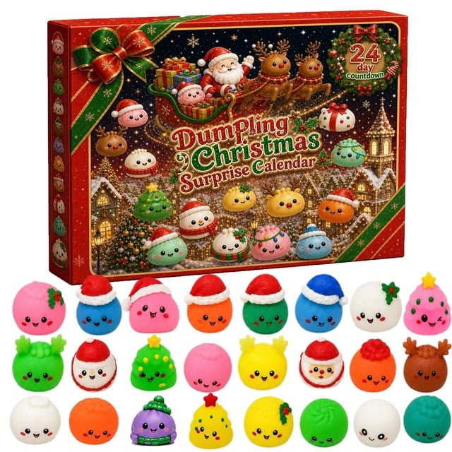 Christmas Squishies Advent Calendar 2026, 24 Days Countdown Calendar ...