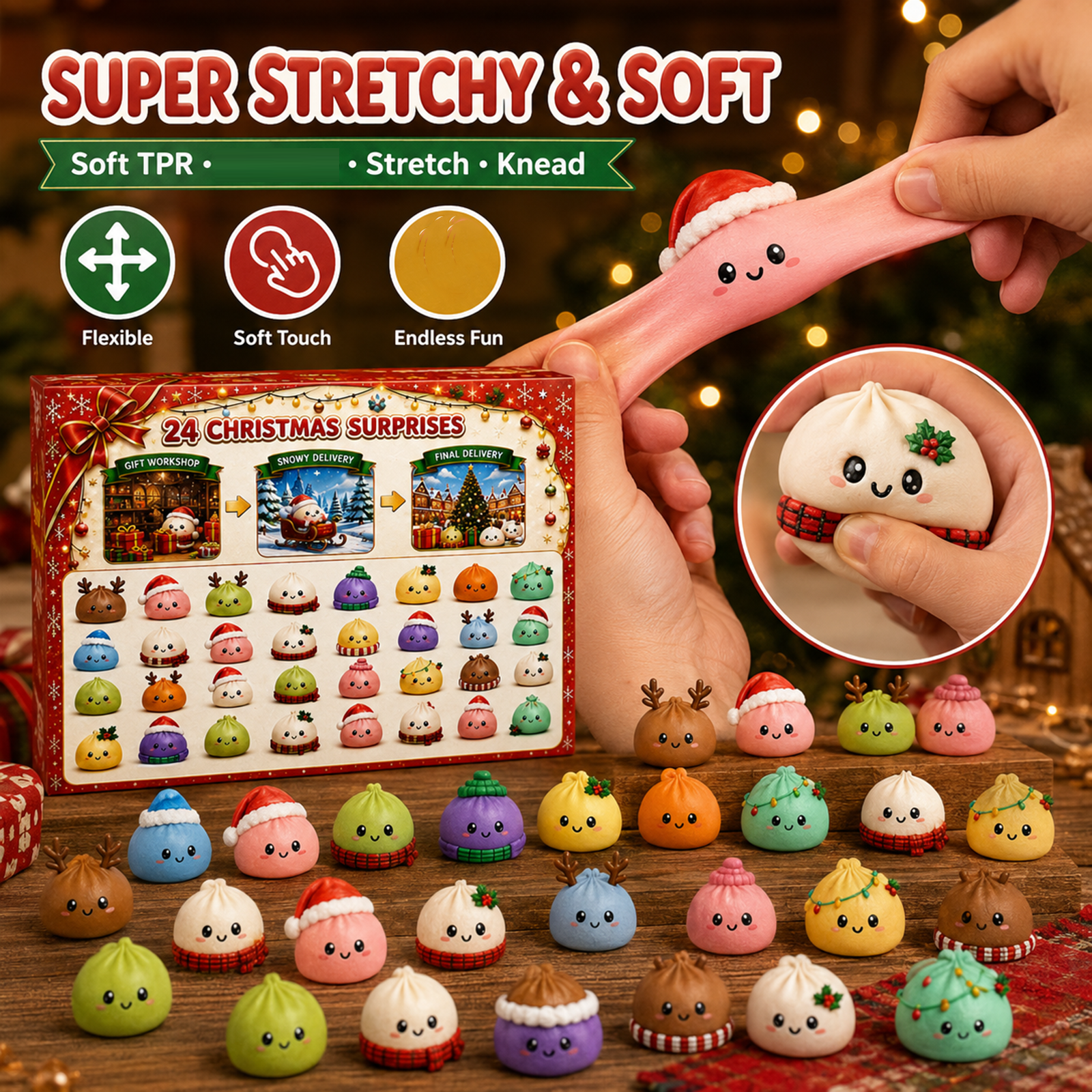 Christmas Squishies Advent Calendar 2026 Dumplings 24 Days Countdown Christmas Squishies Advent Calendar 2026 Dumplings 24 Days Countdown