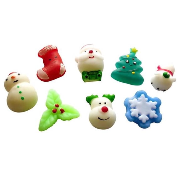Christmas Squishies Rubber, Multi Color
