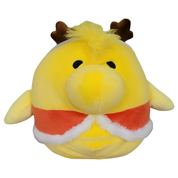 Christmas Squishmallow Peanuts Woodstock with Reindeer Antlers 8" Stuffed Plush Doll Toy