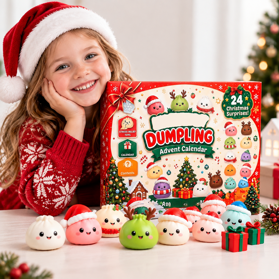Christmas Squishy Advent Calendar 2026, 24 Day Countdown for Adults for Christmas Party Favors, Stocking Stuffers & Decorations