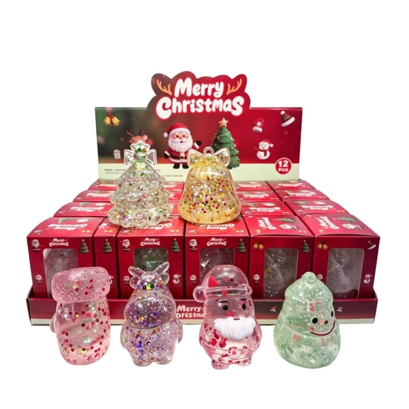 Christmas Squishy Blind Box, Soft Squeeze Mystery Squishy, Slow Rising Squishy, Squeeze Stress Ball for Holiday Party Favor, Festive Holiday Surprise