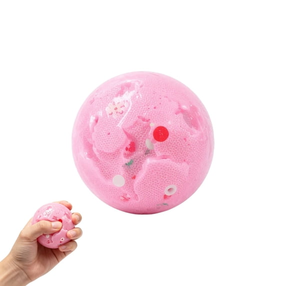 Christmas Squishy Toys, Slow-Rising Stress Relief Squeeze Ball with Candy Sprinkles, Cute Xmas Fidget Toy for Stress Relief and Holiday Party Favors