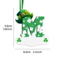 thumbnail image 1 of Christmas and St. Patrick's Day Green Initial Christmas Ornament for Tree 2D Acrylic Personalized Monogram Pendant, 26 Letters Christmas Hanging Decorations for DIY Crafts Xmas Home Decor， Letter M, 1 of 1