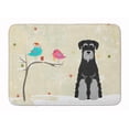 thumbnail image 1 of Christmas Standard Schnauzer Black & Grey Machine Washable Memory Foam Mat, 1 of 1