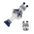 thumbnail image 1 of Christmas Standing Figurine Doll for Holiday Ornament Lovely Snowman Appearance Wearing Scarf & Hat Centerpiece Decor, 1 of 9