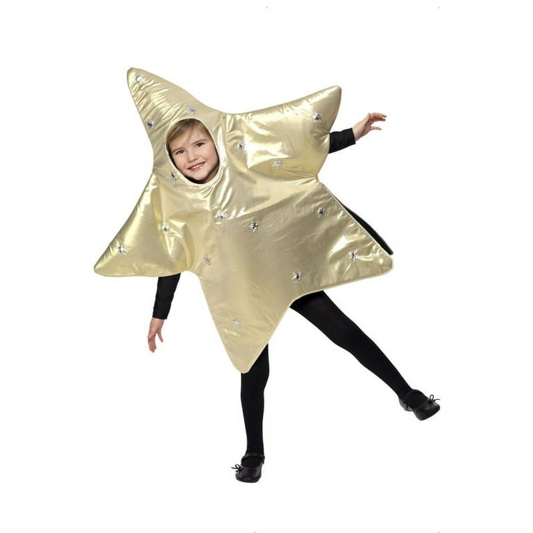 Christmas Star Costume Kids Gold Christmas Star Costume Kids Gold