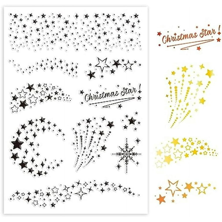  Clear Stamps,Clear Stamps for Crafts,Christmas Stamps Flower  Stamp Scrapbook Paper Transparent Clear Handmade Decoration Gifts Rubber  Stamp for Card DIY Scrapbooking Style 1 : Arts, Crafts & Sewing