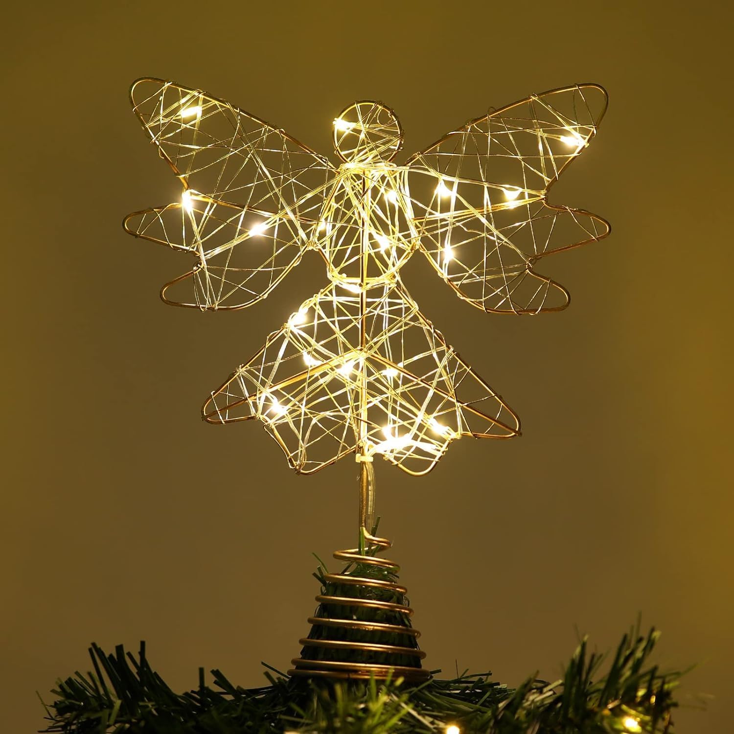 Topper Lighting Christmas Star Tree Topper with 8 Lighting Modes, USB Lighted Tree ...