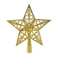 thumbnail image 1 of Christmas Star Tree Topper Christmas Tree Decorations 8.26inch Gold Xmas Glitter Hollow Star Treetop Toppers Holiday Tree Shatterproof Star Ornament for Home Decor Christmas Decorations, 1 of 7