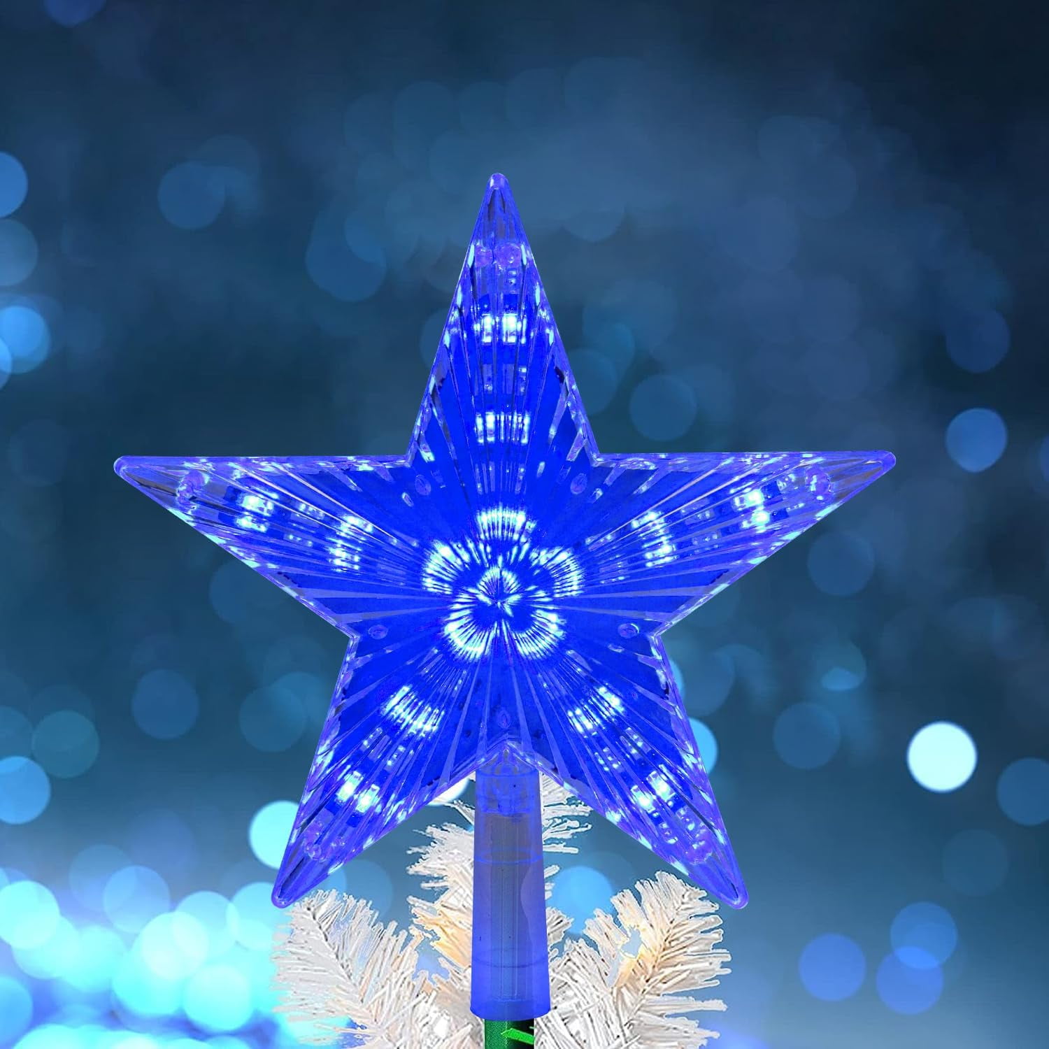 Christmas Star Tree Topper Lighted, Xmas Tree Topper with Lights Light — free download