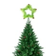 thumbnail image 1 of Christmas Star Tree Topper, Plush Christmas Star Tree Topper, 9.84" Green Furry Star Xmas Tree Topper for Xmas Home Decoration, 1 of 6